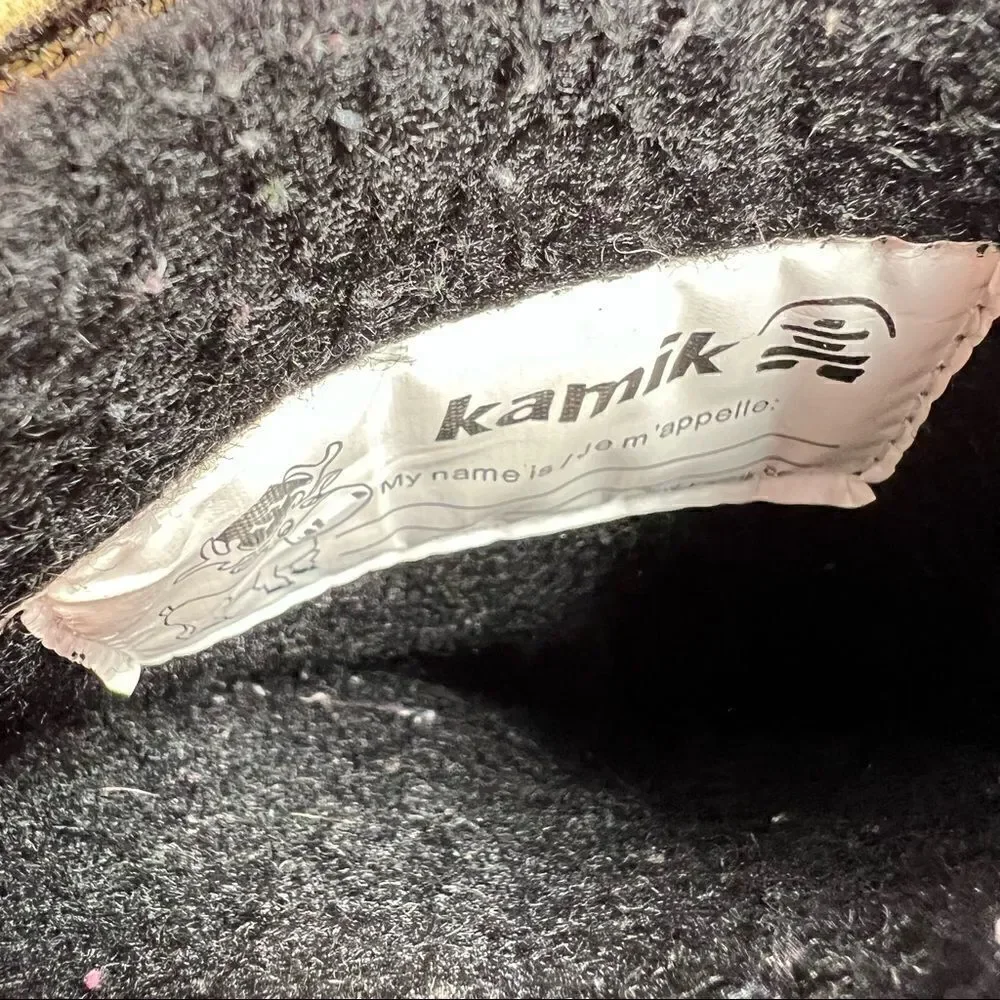 Kamik Pink and black Snowridge Snow boots